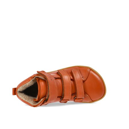CRAVE SNOWFIELD Cognac | Dětské zimní zateplené barefoot boty 2