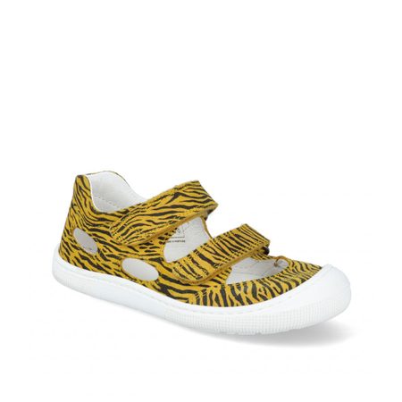 KOEL4kids SANDÁLKY DALILA Suede Yellow Zebra 2