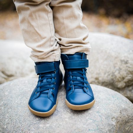 CRAVE WINFIELD Dark Blue | Dětské zimní zateplené barefoot boty 10