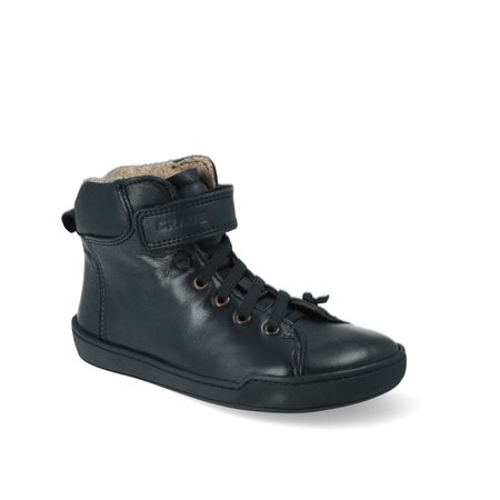 CRAVE WINFIELD Black | Dětské zimní zateplené barefoot boty 44