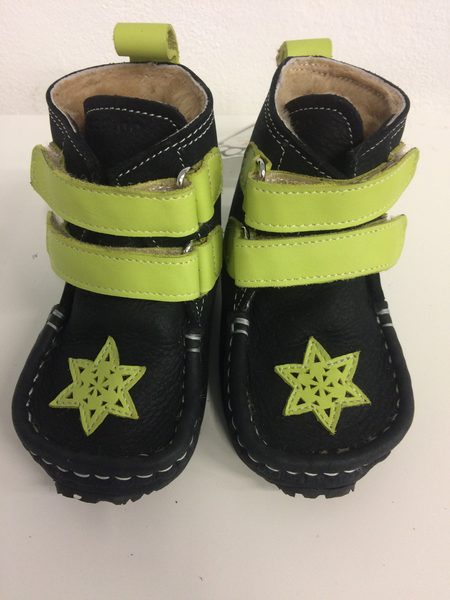 ZEAZOO YETI Black/Yellow waterproof leather - sheepskin hvězdička