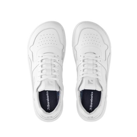 BAREBARICS BAREFOOT TENISKY ZING All White Leather 6