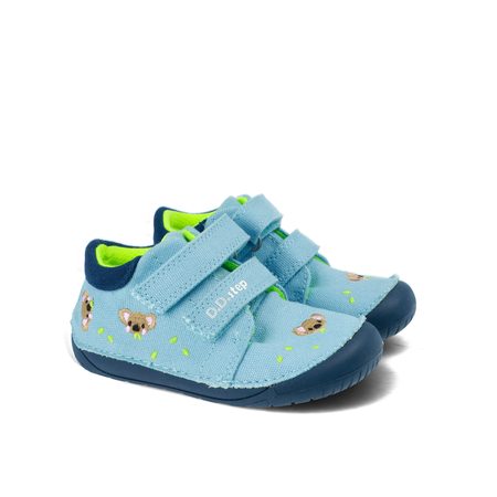 D.D.STEP C070-41709A PLÁTĚNÉ TENISKY Sky Blue | Dětské barefoot tenisky