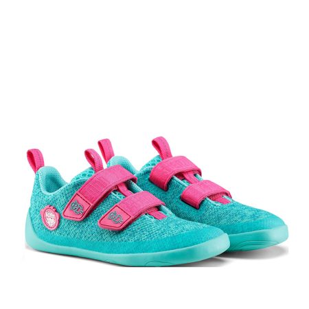 AFFENZAHN SNEAKER KNIT HAPPY OWL Turquoise 2