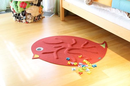 RootyRUG KIDS Birdie Red