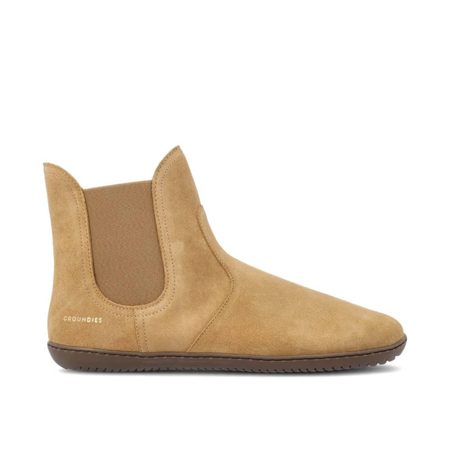 GROUNDIES CAMDEN MID Beige| Chelsea zateplené barefoot boty 1