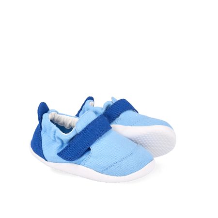 BOBUX XPLORER GO Powder Blue + Snorkel Blue | Dětské barefoot tenisky