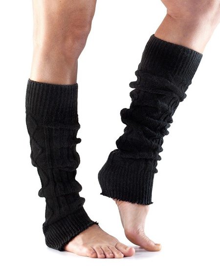 LEG WARMER Knee High Black