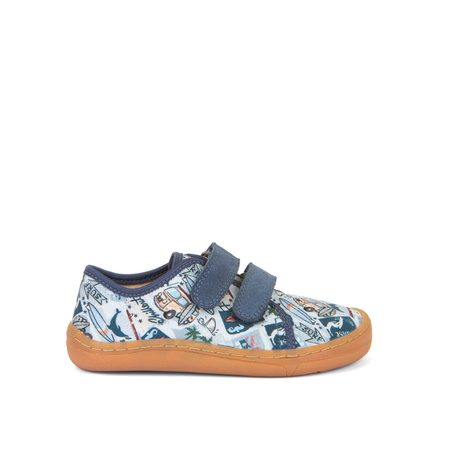 FRODDO SNEAKER CANVAS II Light Blue | Dětské barefoot tenisky