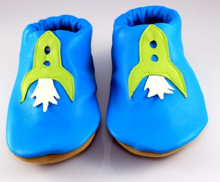 MENU BABY SHOES Turquoise with Rocket