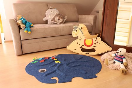 RootyRUG KIDS ELEPHANT Blue