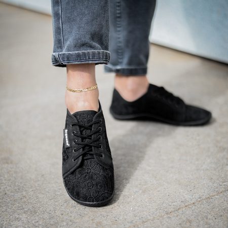 LEGUANO AMALFI Black | Dámské barefoot tenisky