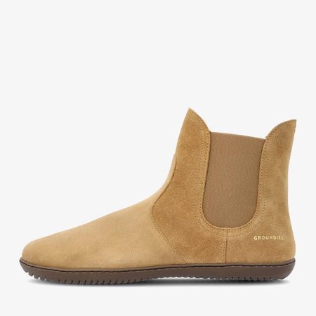 GROUNDIES CAMDEN MID Beige| Chelsea zateplené barefoot boty 8