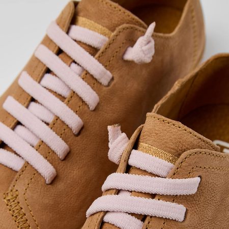 CAMPER OXYDE TAULA TENISKY Cognac/Pink laces 3