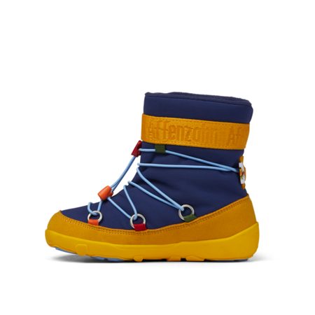 AFFENZAHN SNOWY WITTY VEGAN SNOWBOOT TUKAN Blue Yellow  3