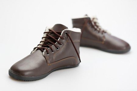AHINSA SHOES WINTER ANKLE BARE Brown 2