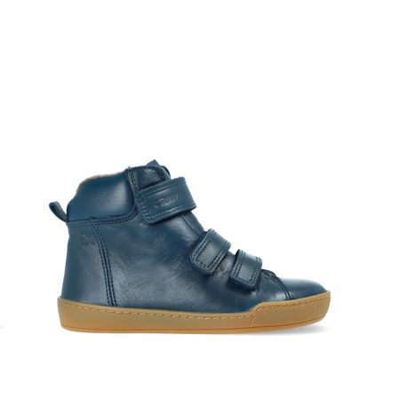 CRAVE SNOWFIELD Dark Blue | Dětské zimní zateplené barefoot boty 1