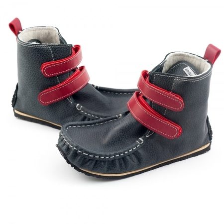 ZEAZOO YETI Black/Red waterproof sheepskin