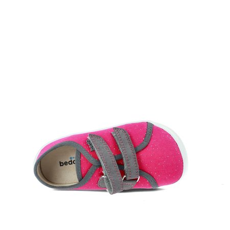 BEDA CELOROČNÍ BFN 170040/TEX/W Pink Shine | Dětské celoroční barefoot boty
