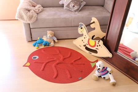 RootyRUG KIDS Birdie Red