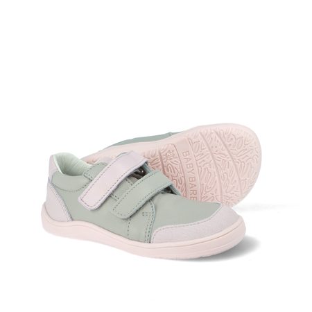 BABY BARE FEBO GO Grey Pink Asfaltico | Dětské barefoot tenisky