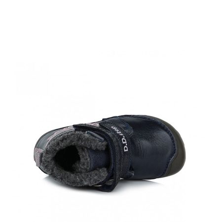 D.D.STEP W073-364 ZIMNÍ KOTNÍKOVÉ BOTY Černé | Dětské zimní zateplené barefoot boty 5