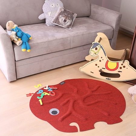 RootyRUG KIDS ELEPHANT Red 2