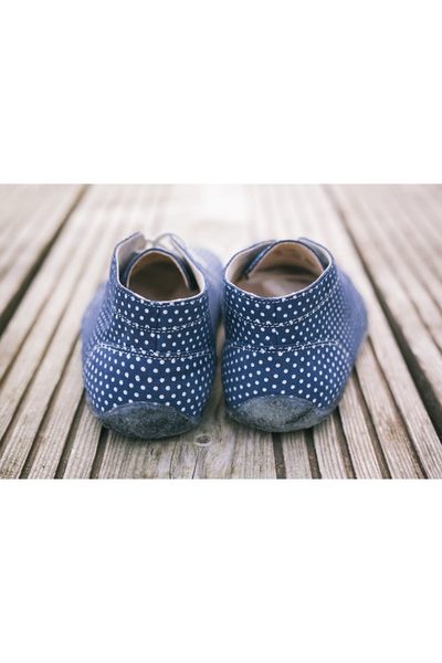 BE LENKA celoročné barefoot Dark Blue Dots