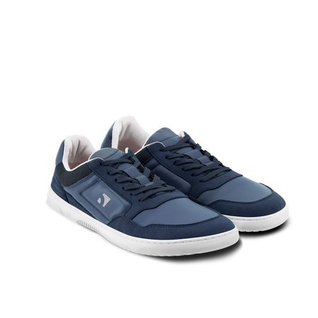 BAREBARICS BAREFOOT TENISKY Axiom Dark Blue & White 3