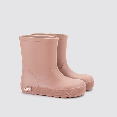 IGOR HOLÍNKY Dusty Pink | Dětské barefoot holínky 2