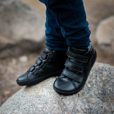 CRAVE RIGA WINTER Black | Dětské zimní zateplené barefoot boty 9