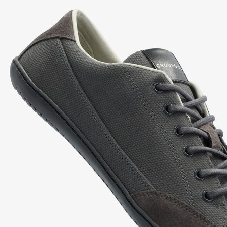 GROUNDIES AMSTERDAM MEN Dark Grey | Men's barefoot sneakers