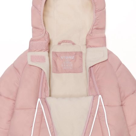 STONZ SNOW PUFFER OVERAL Haze Pink 1 3