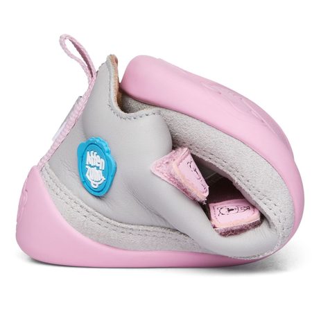 AFFENZAHN LEATHER SNEAKER KOALA Pink Grey