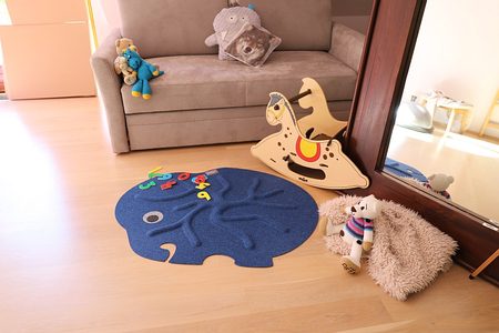 RootyRUG KIDS ELEPHANT Blue