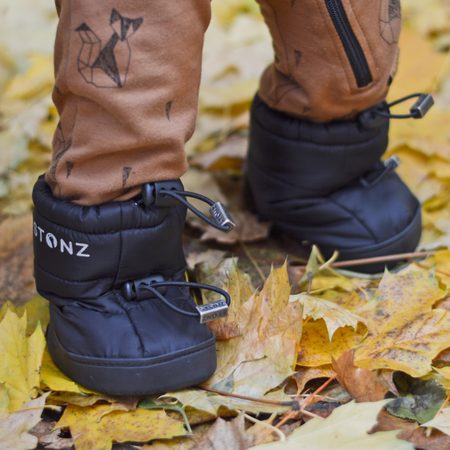 STONZ BOOTIE PUFFER Black | Dětské barefoot návleky na nohy 5