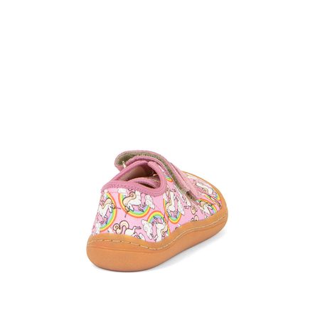 FRODDO SNEAKER CANVAS White/Pink | Dětské barefoot tenisky