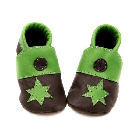 KIWI Dots Brown/Green Star