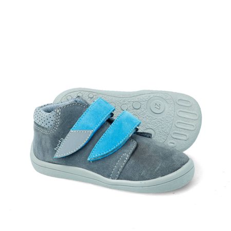 BEDA VELUR CELOROČNÍ ROBIN Grey / Light Blue