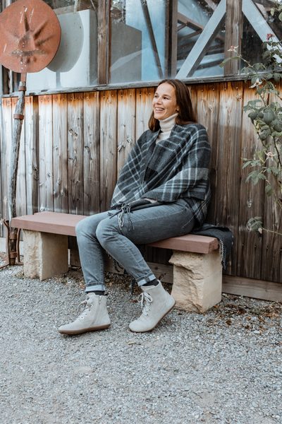 GROUNDIES SALZBURG WOMEN Beige | Dámské kotníkové barefoot boty