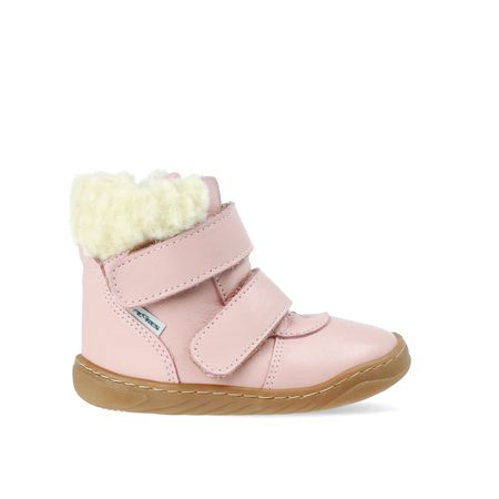 PEGRES ZIMNÍ SKINNY SBF42 Růžová | Dětské zimní zateplené barefoot boty 1
