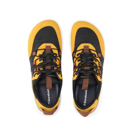 BAREBARICS BAREFOOT TENISKY REVIVE Golden Yellow & Black 5