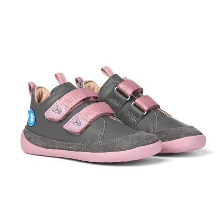 AFFENZAHN LEATHER SNEAKER BUDDY KOALA Pink Dark Grey 4