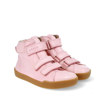 CRAVE SNOWFIELD Pink | Dětské zimní zateplené barefoot boty 2