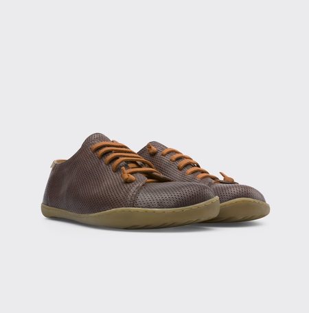 CAMPER SELLA TENISKY MIBRE Brown/Orange laces 5