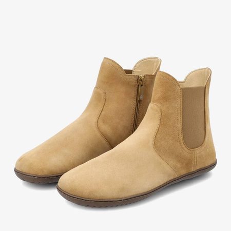 GROUNDIES CAMDEN MID Beige| Chelsea zateplené barefoot boty 3