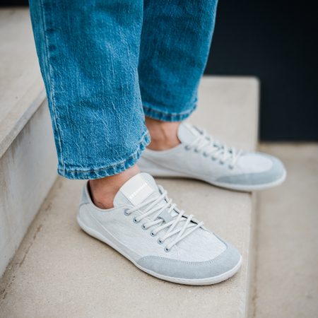 GROUNDIES AMSTERDAM Women Light Grey | Dámské barefoot tenisky