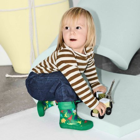 BUNDGAARD COVER RUBBER BOOT Dino | Dětské barefoot holínky