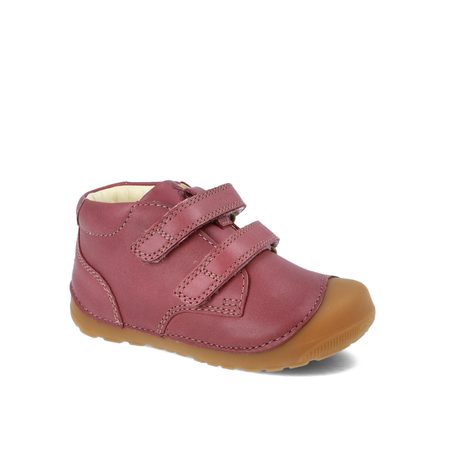 BUNDGAARD PETIT VELCRO Dark Rose WS | Dětské celoroční barefoot boty