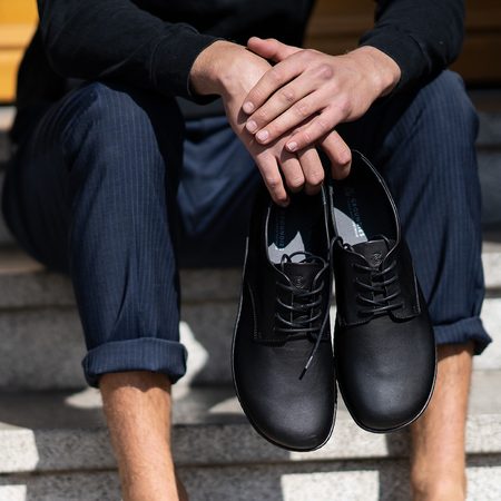 GROUNDIES Palermo Men Barefoot+ Black| Barefoot polobotky